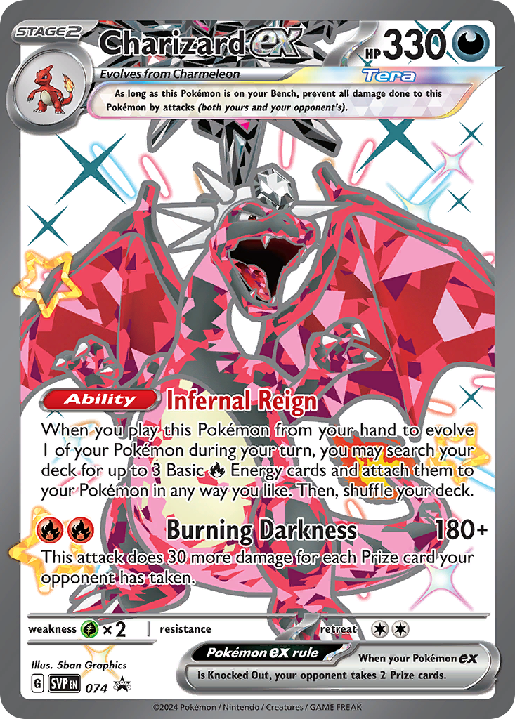Charizard ex svp-74 Promo from Scarlet & Violet Black Star Promos Set