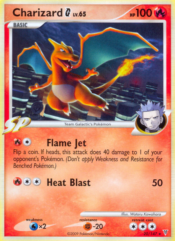 Charizard G pl3-20 Rare from Supreme Victors Set