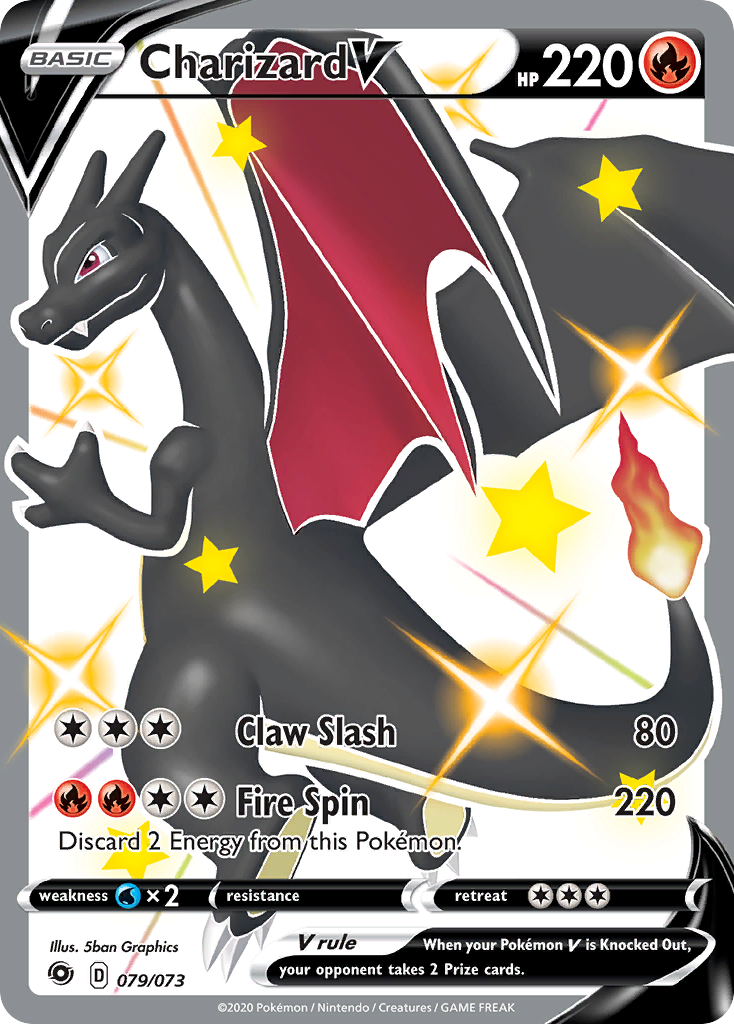 Charizard V swsh35-79 Rare Secret from Champion's Path Set
