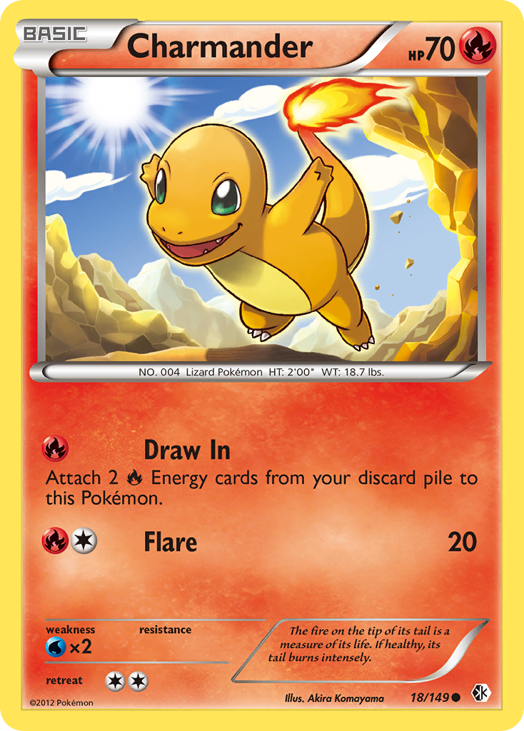 Charmander bw7-18 Common from Boundaries Crossed Set
