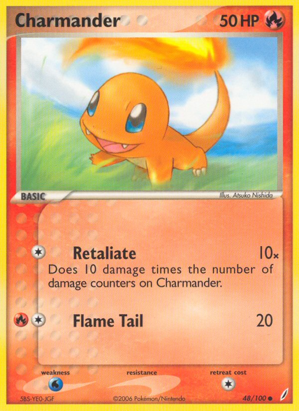 Charmander ex14-48 Common from Crystal Guardians Set