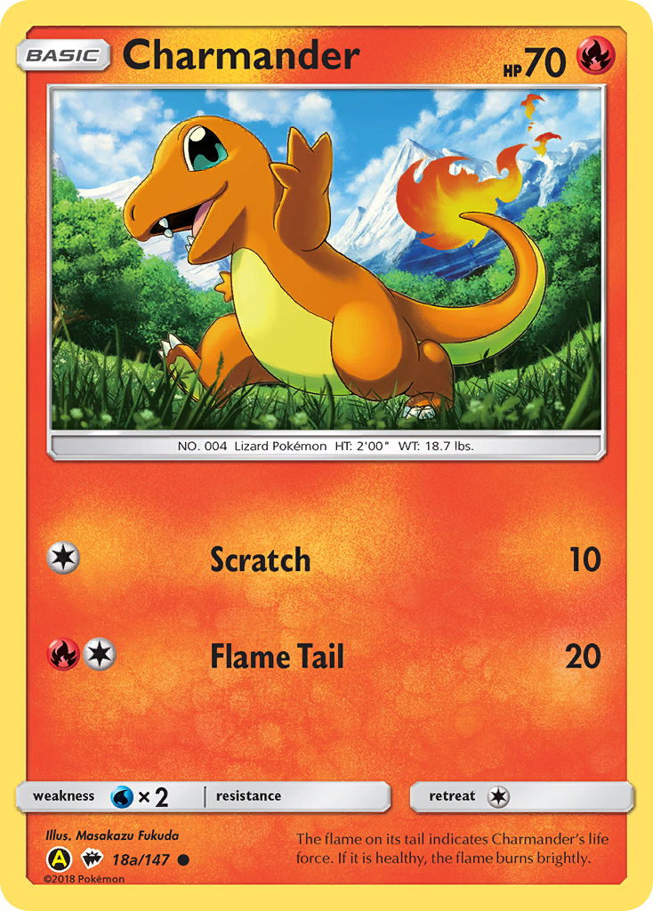Charmander sm3-18a Common from Burning Shadows Set