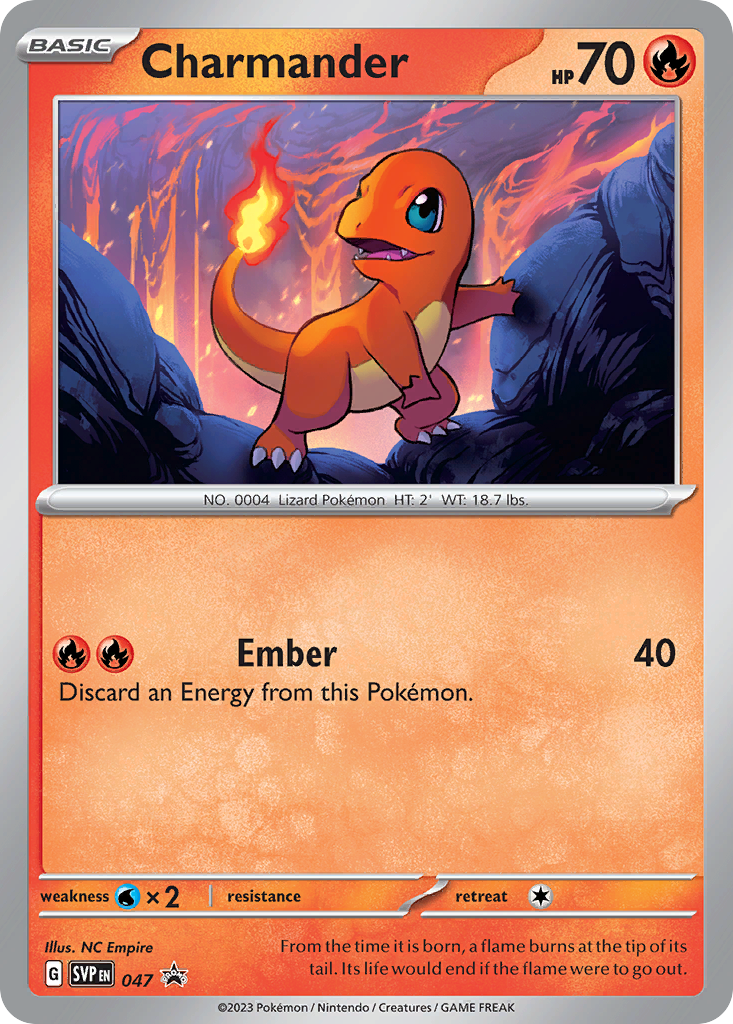 Charmander svp-47 Promo from Scarlet & Violet Black Star Promos Set