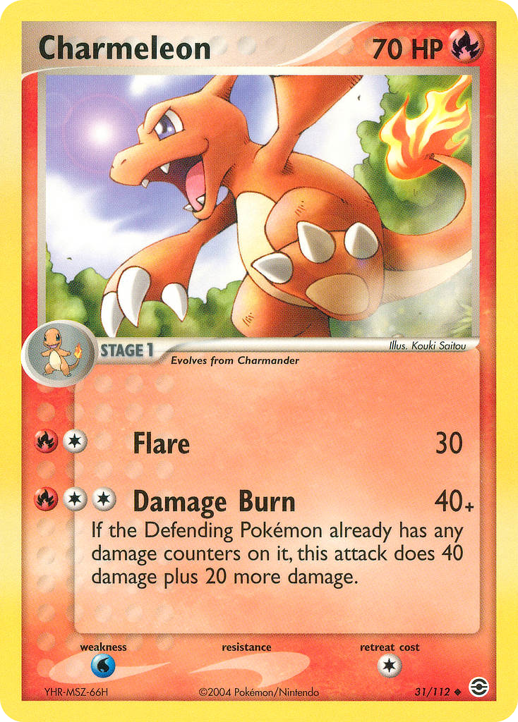 Charmeleon ex6-31 Uncommon from FireRed & LeafGreen Set