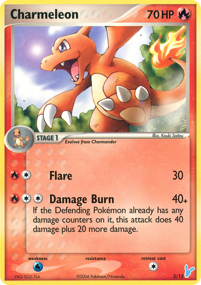 Charmeleon tk2b-3 Uncommon from EX Trainer Kit 2 Minun Set