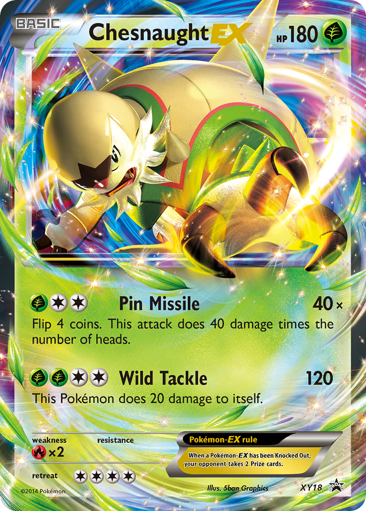 Chesnaught-EX xyp-XY18 Promo from XY Black Star Promos Set