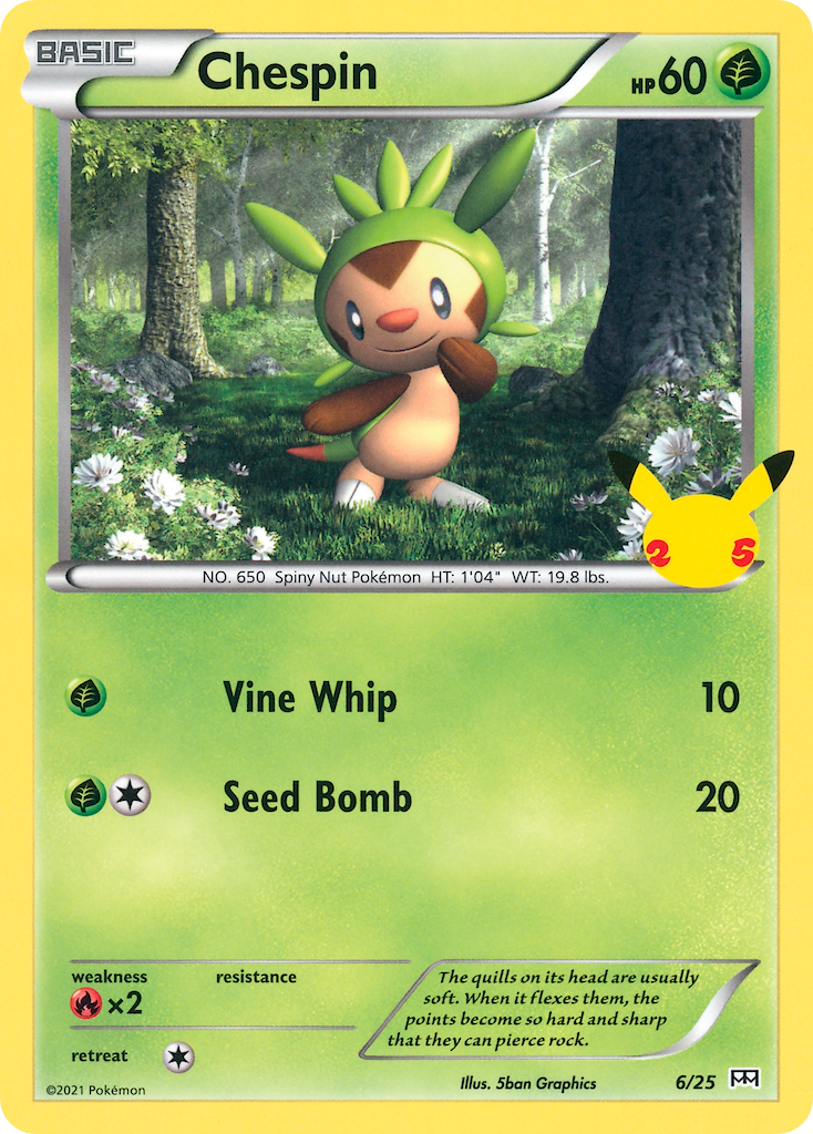 Chespin mcd21-6  from McDonald's Collection 2021 Set