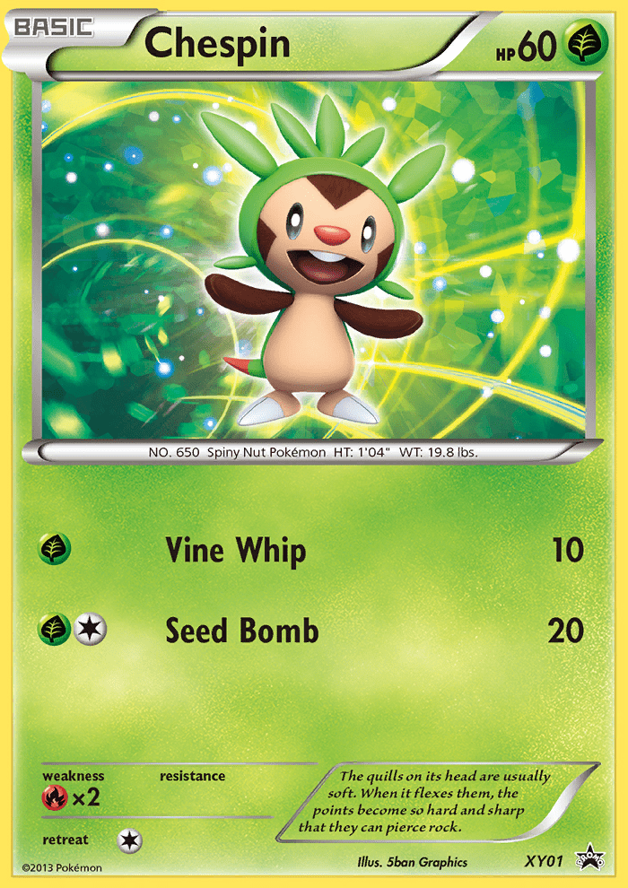 Chespin xyp-XY01 Promo from XY Black Star Promos Set