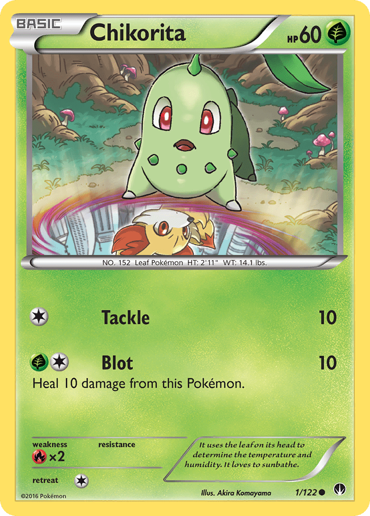 Chikorita xy9-1 Common from BREAKpoint Set