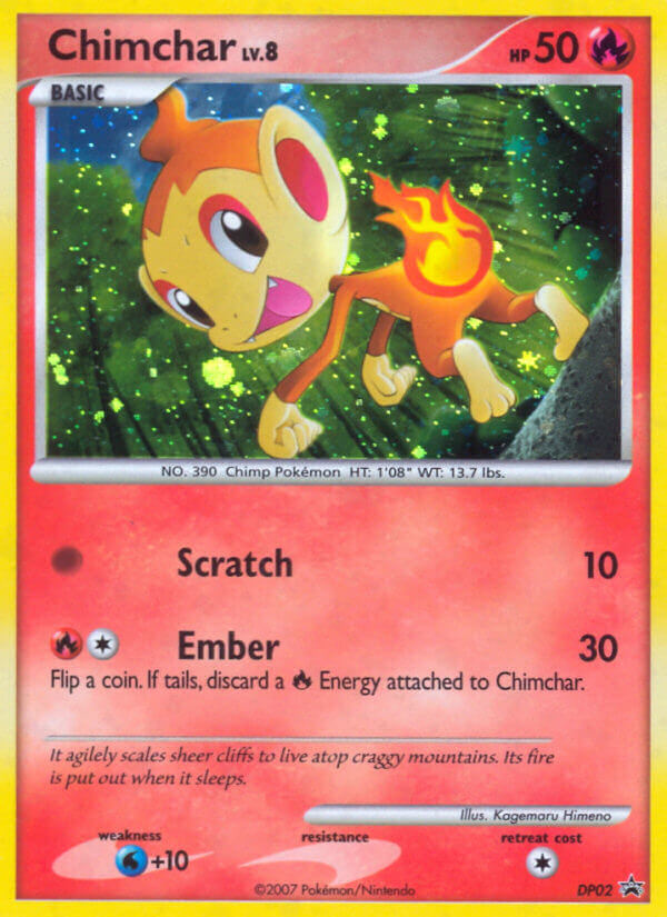 Chimchar dpp-DP02 Promo from DP Black Star Promos Set