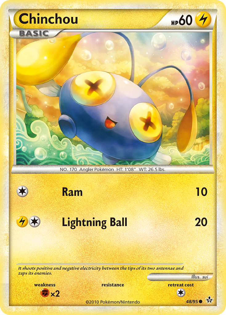 Chinchou hgss2-48 Common from HS—Unleashed Set