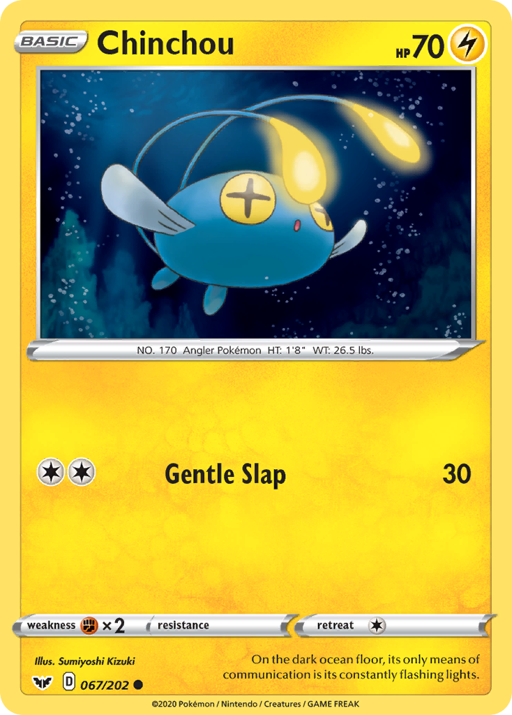Chinchou swsh1-67 Common from Sword & Shield Set