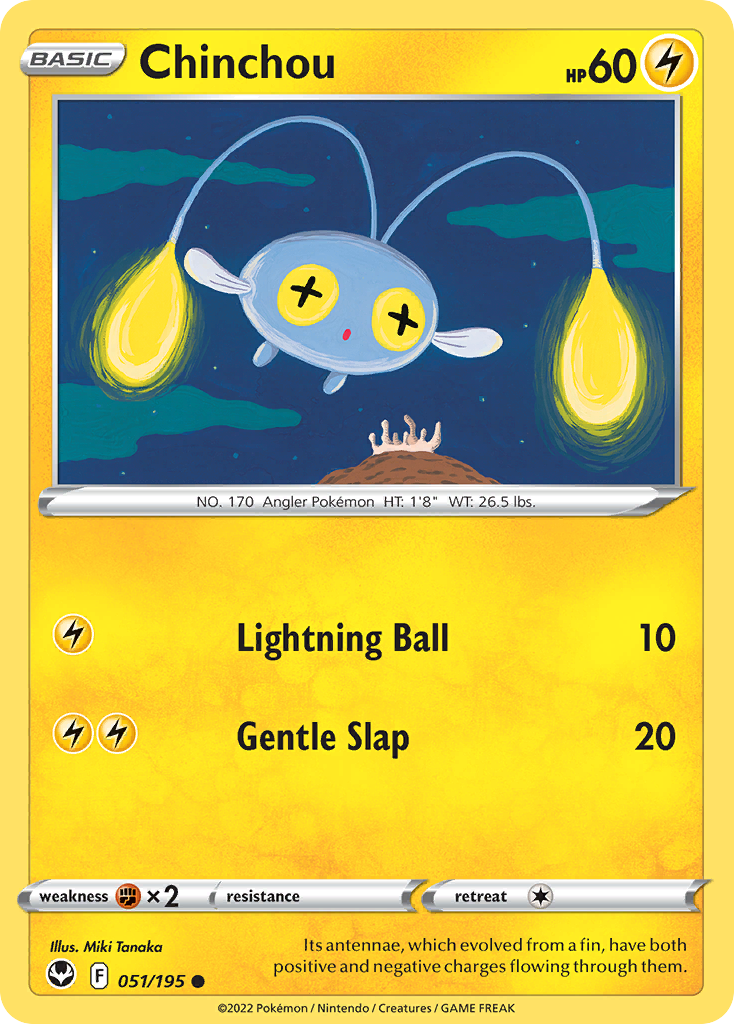 Chinchou swsh12-51 Common from Silver Tempest Set
