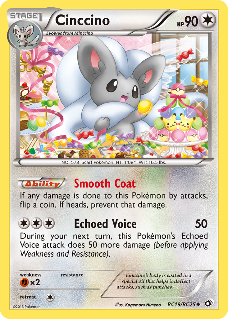 Cinccino bw11-RC19 Uncommon from Legendary Treasures Set