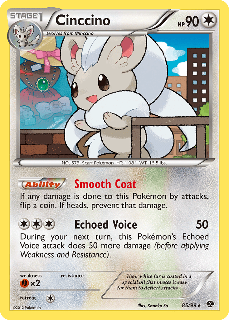 Cinccino bw4-85 Rare Holo from Next Destinies Set