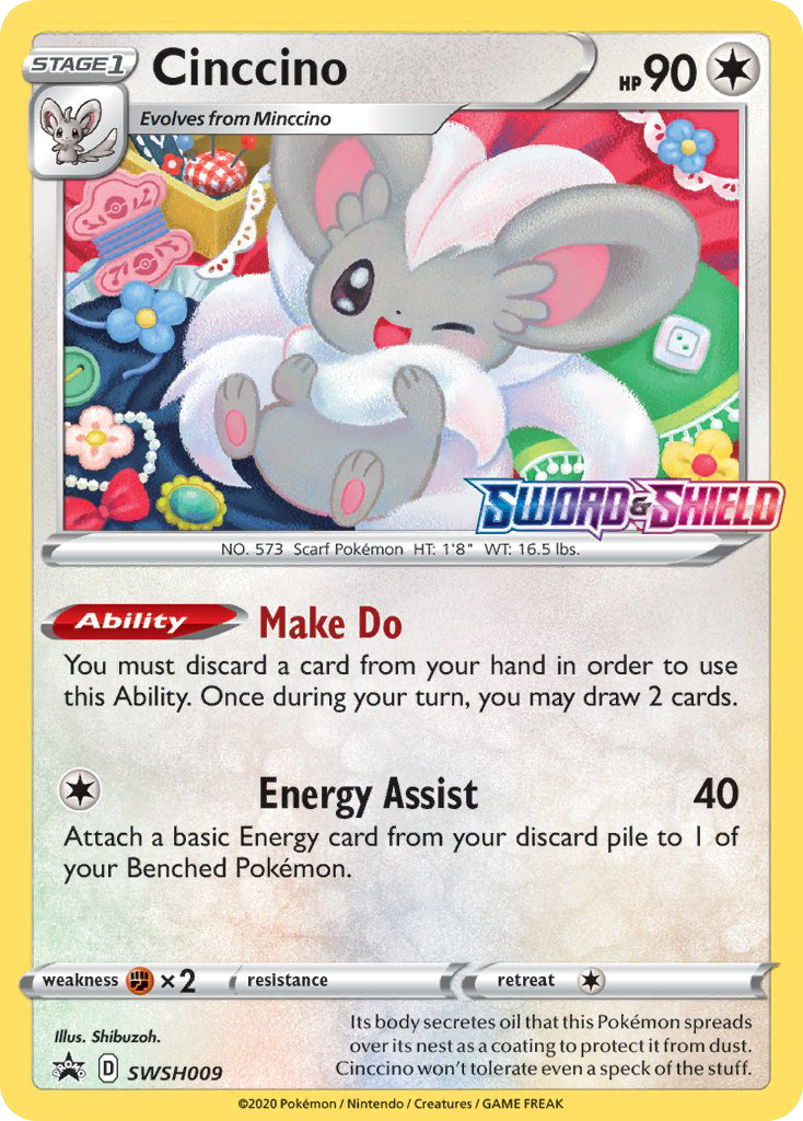 Cinccino swshp-SWSH009 Promo from SWSH Black Star Promos Set