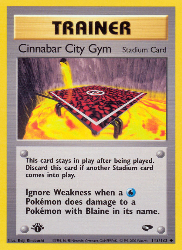 Cinnabar City Gym gym2-113 Uncommon from Gym Challenge Set