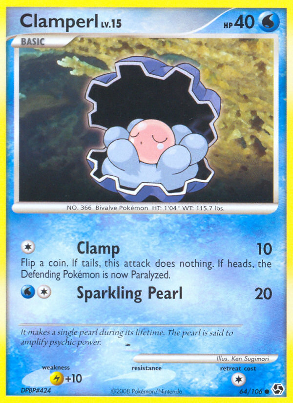 Clamperl dp4-64 Common from Great Encounters Set