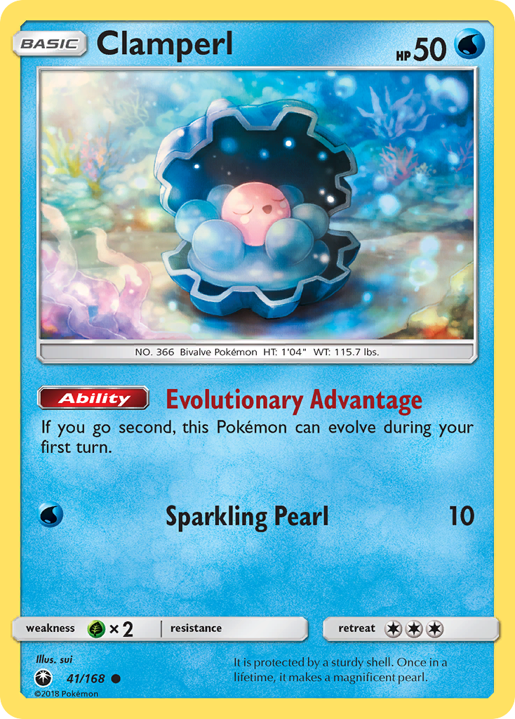 Clamperl sm7-41 Common from Celestial Storm Set