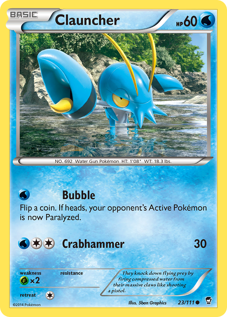 Clauncher xy3-23 Common from Furious Fists Set