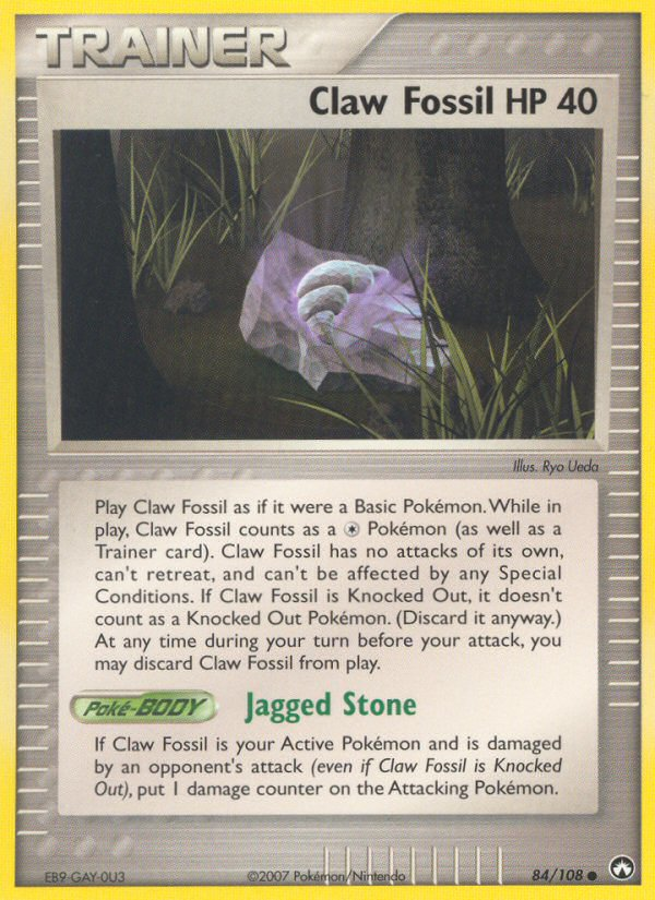 Claw Fossil ex16-84 Common from Power Keepers Set