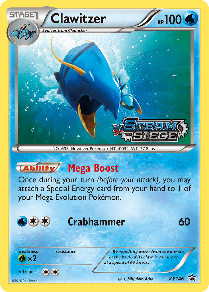 Clawitzer xyp-XY146 Promo from XY Black Star Promos Set