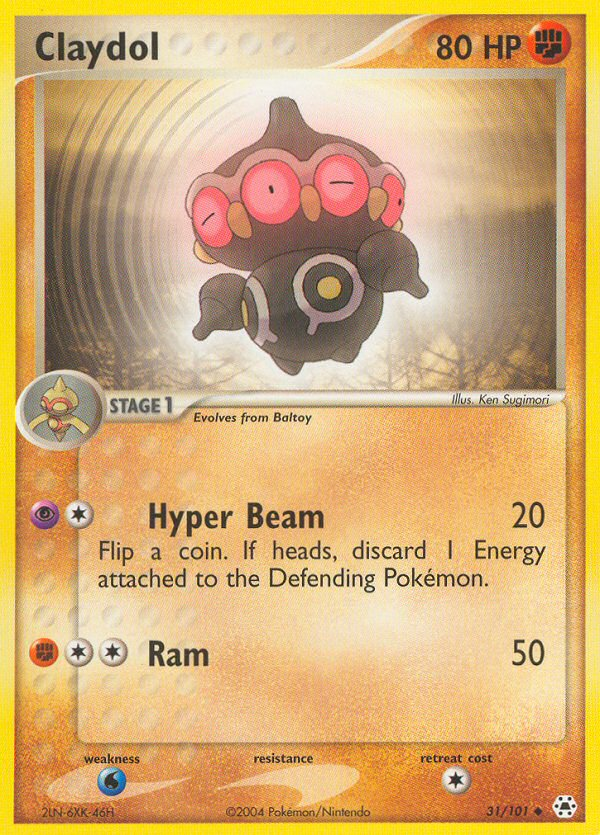 Claydol ex5-31 Uncommon from Hidden Legends Set