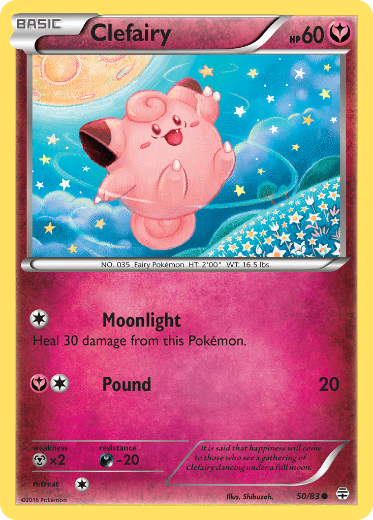 Clefairy g1-50 Common from Generations Set