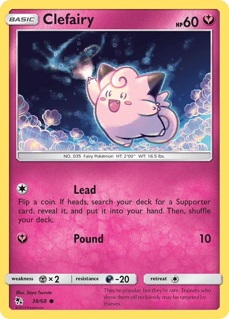 Clefairy sm115-38 Common from Hidden Fates Set