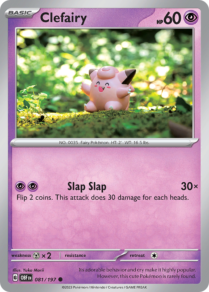 Clefairy sv3-81 Common from Obsidian Flames Set