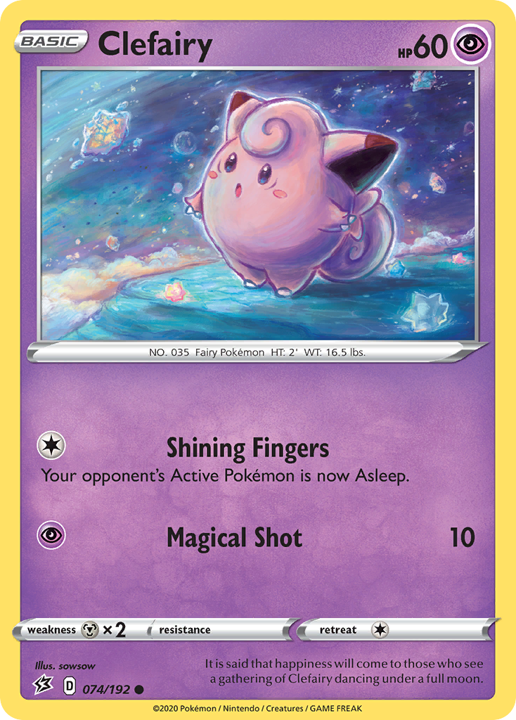 Clefairy swsh2-74 Common from Rebel Clash Set
