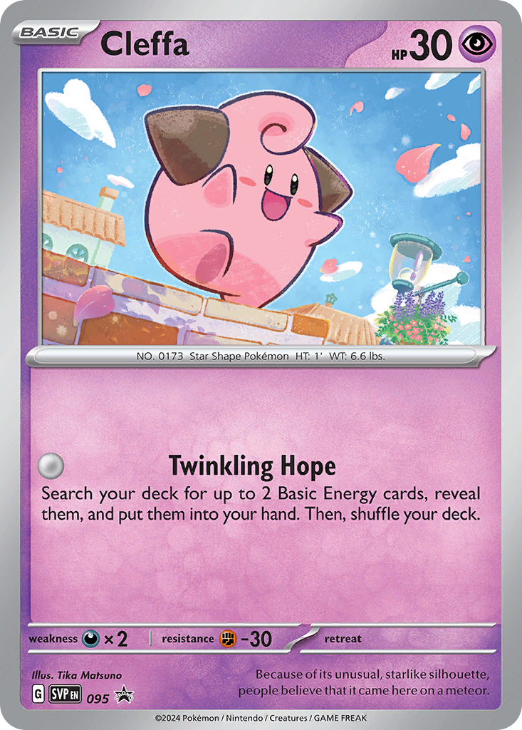 Cleffa svp-95 Promo from Scarlet & Violet Black Star Promos Set