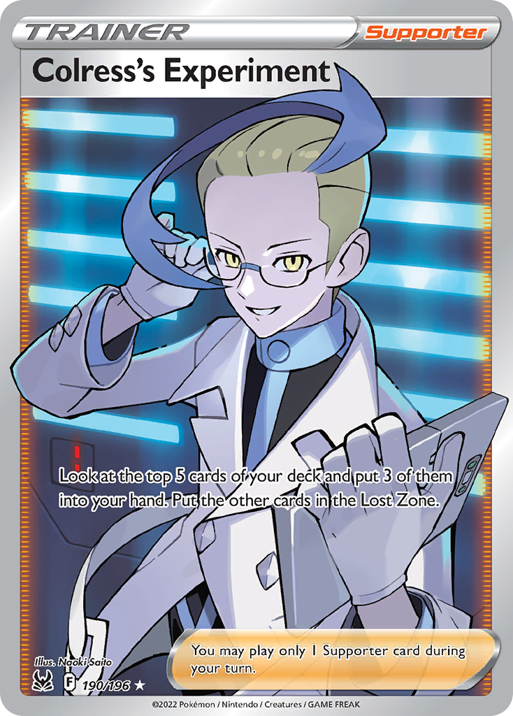 Colress’s Experiment swsh11-190 Rare Ultra from Lost Origin Set