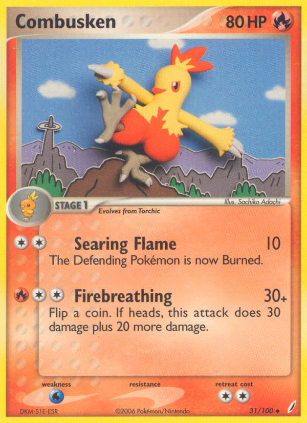 Combusken ex14-31 Uncommon from Crystal Guardians Set