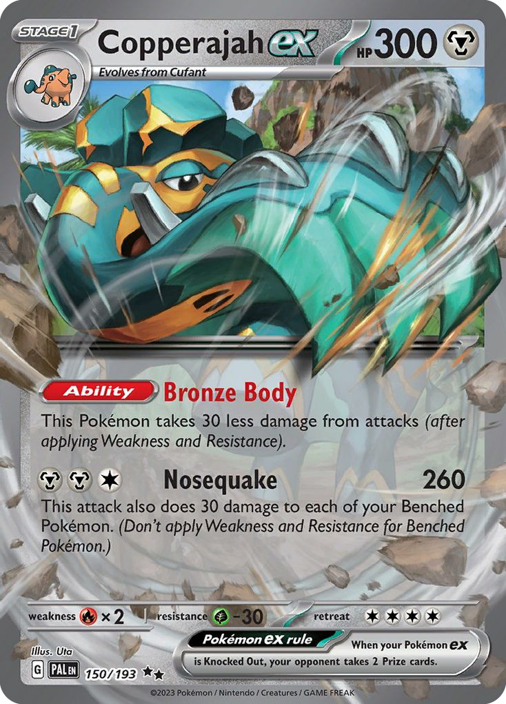 Copperajah ex sv2-150 Double Rare from Paldea Evolved Set