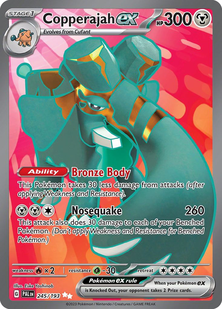 Copperajah ex sv2-245 Ultra Rare from Paldea Evolved Set