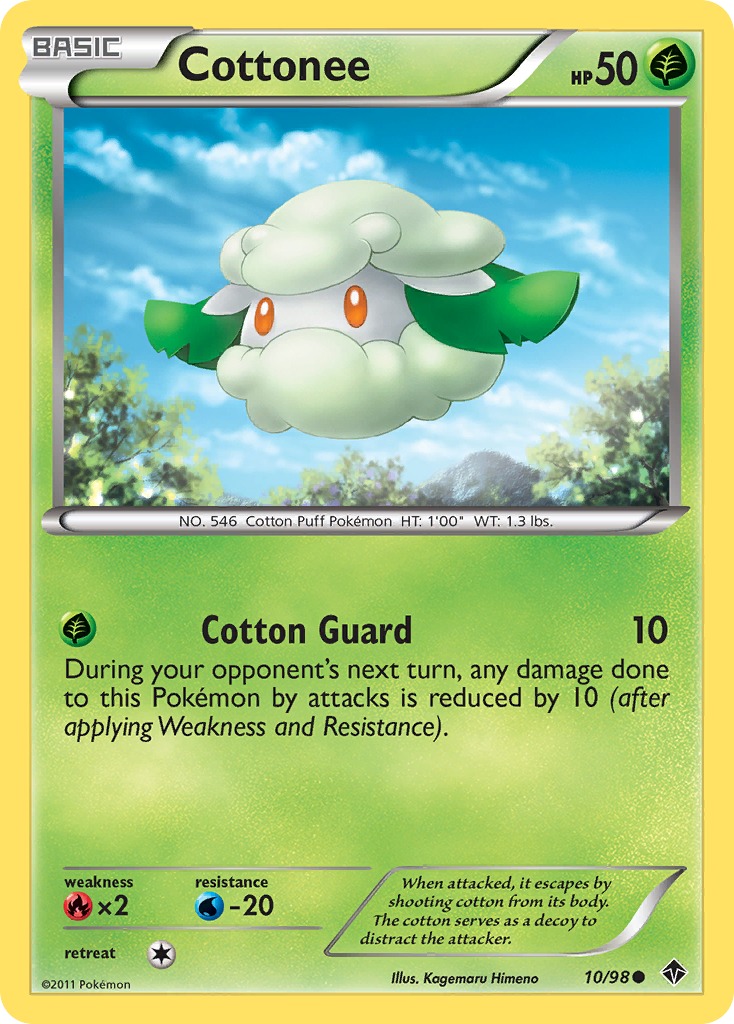 Cottonee bw2-10 Common from Emerging Powers Set