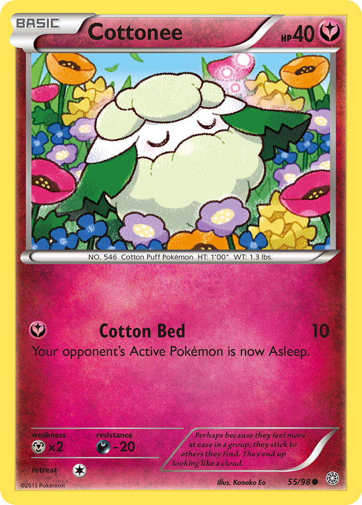 Cottonee xy7-55 Common from Ancient Origins Set