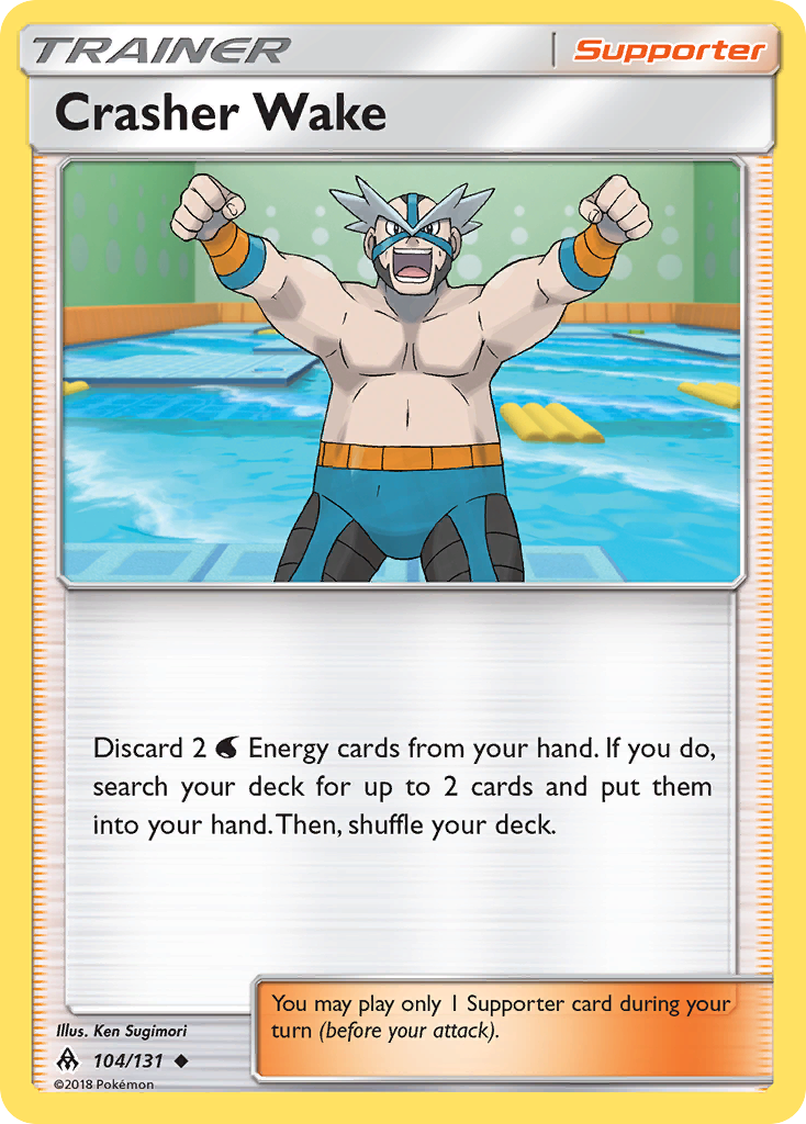 Crasher Wake sm6-104 Uncommon from Forbidden Light Set