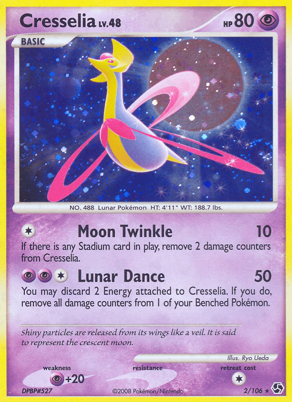 Cresselia dp4-2 Rare Holo from Great Encounters Set