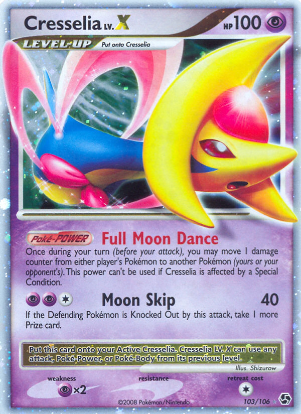 Cresselia LV.X dp4-103 Rare Holo LV.X from Great Encounters Set