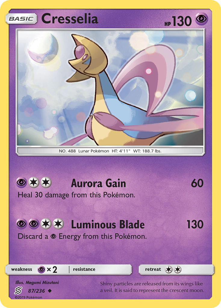 Cresselia sm11-87 Uncommon from Unified Minds Set