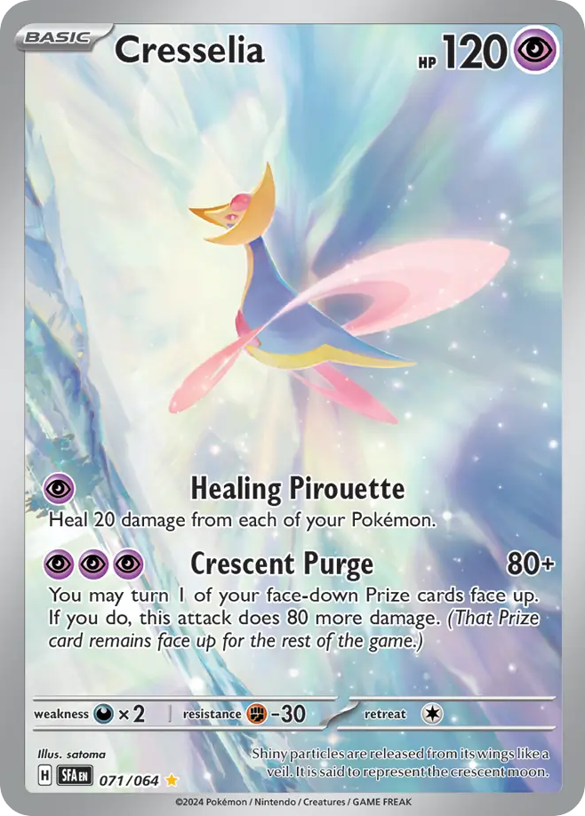 Cresselia sv6pt5-71 Illustration Rare from Shrouded Fable Set
