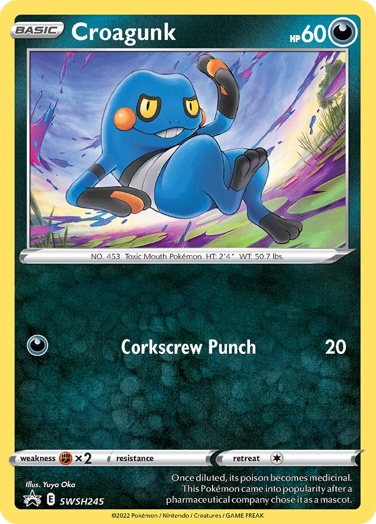 Croagunk swshp-SWSH245 Promo from SWSH Black Star Promos Set