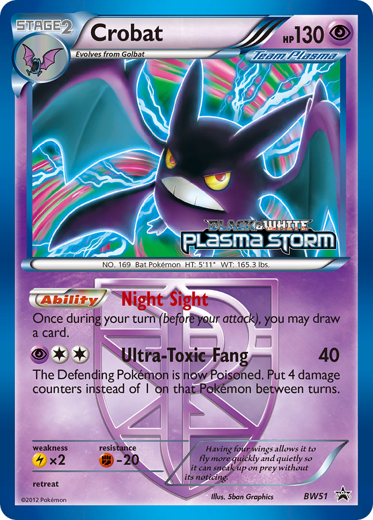 Crobat bwp-BW51 Promo from BW Black Star Promos Set