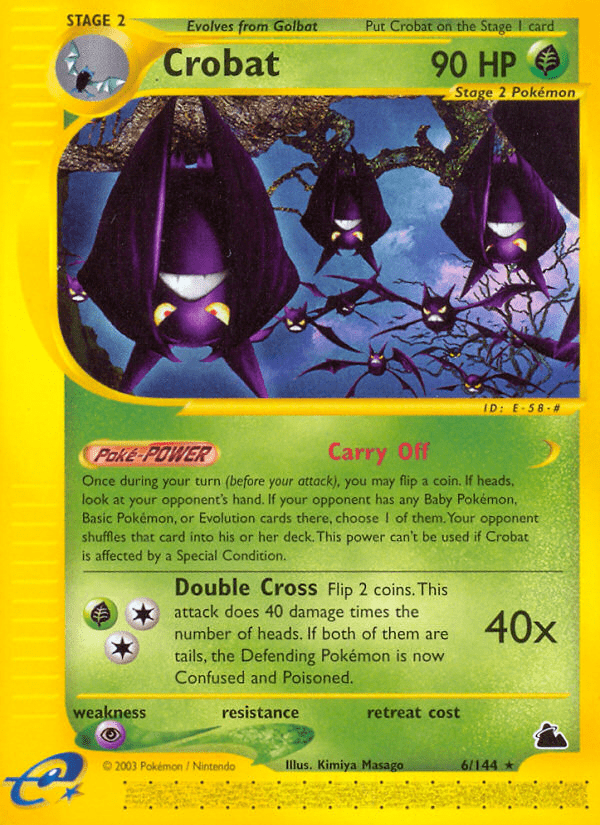Crobat ecard3-6 Rare from Skyridge Set