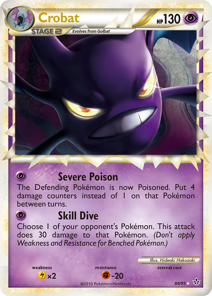 Crobat hgss2-84 Rare Prime from HS—Unleashed Set