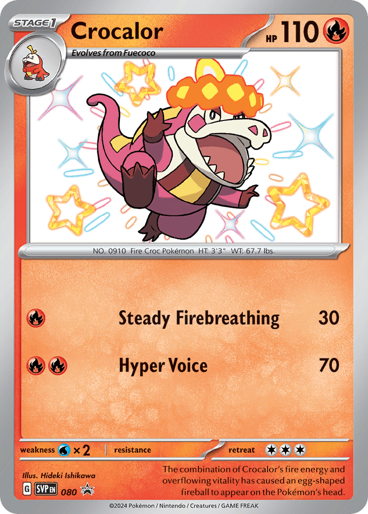 Crocalor svp-80 Promo from Scarlet & Violet Black Star Promos Set