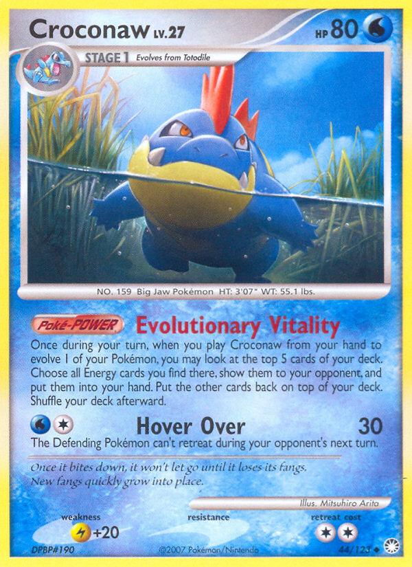 Croconaw dp2-44 Uncommon from Mysterious Treasures Set