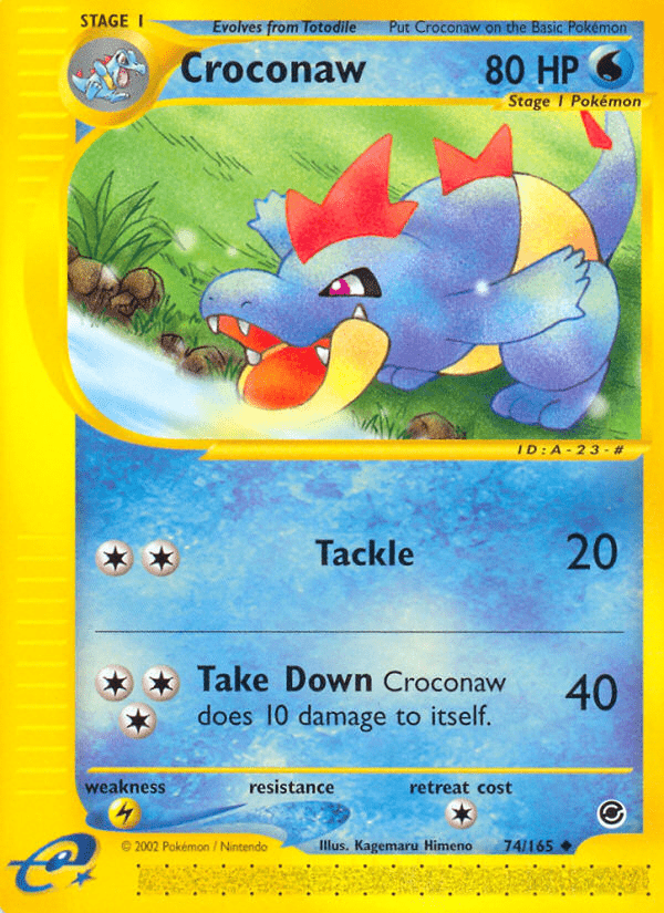 Croconaw ecard1-74 Uncommon from  Set